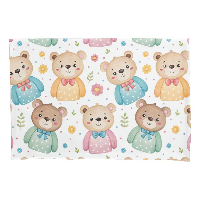 Teddy bear and flowers (Frente)