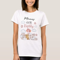 Teddy Bear aniversariante camisetas mães