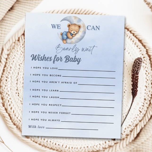 Teddy Bear Baby shower boy (Criador carregado)