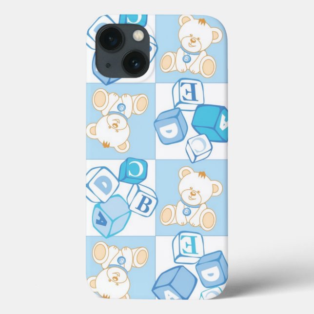 Teddy bear checked pattern (Verso)