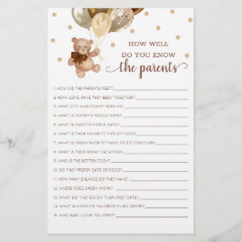 Teddy Bear Como Você Conhece O Jogo Dos Pais?