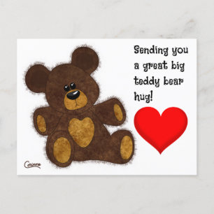 Teddy Bear Hug - Cartão postal