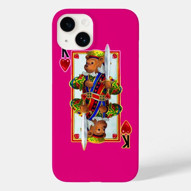 Teddy Bear King of Hearts iPhone 6 Case (Verso)