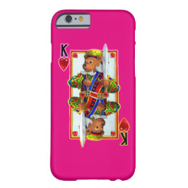 Teddy Bear King of Hearts iPhone 6 Case