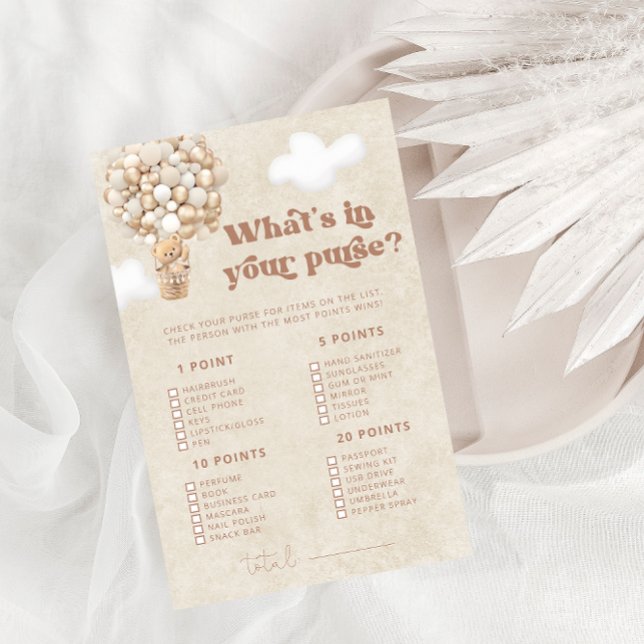 Teddy Bear O Que No Jogo De Chá de fraldas Da Bols (Criador carregado)