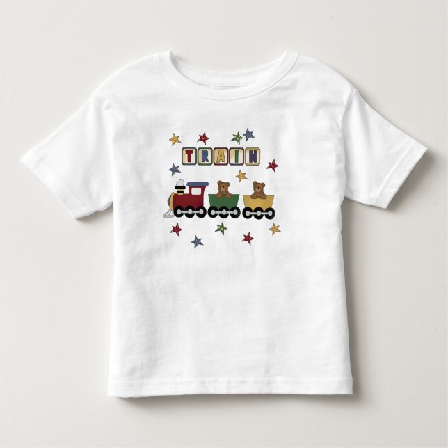 Teddy Bear Train Camisetas e presentes (Frente)