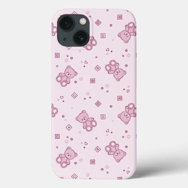 Teddy bears background Pink (Verso)