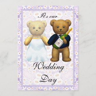 ,Teddy Bears Convite de casamento - Convite