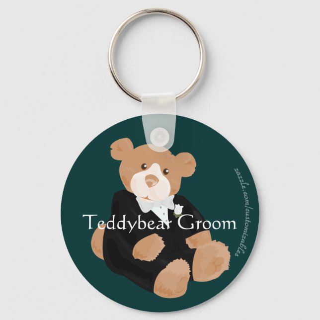 Teddybear Groom Chaveiro (Frente)