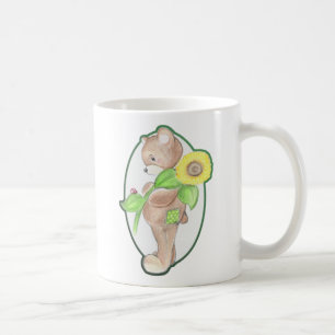 Teddybear, joaninha, e caneca do girassol