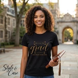 Tee de Graduação de Nomes Personalizados - Estilo
