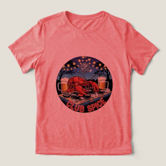 Tee do Clube Spice Crawfish! 🎶 🍻 (Design frontal)