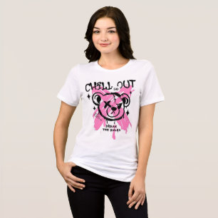 Tee do Grafite do Urso Rebelde - Resfriar e Quebra