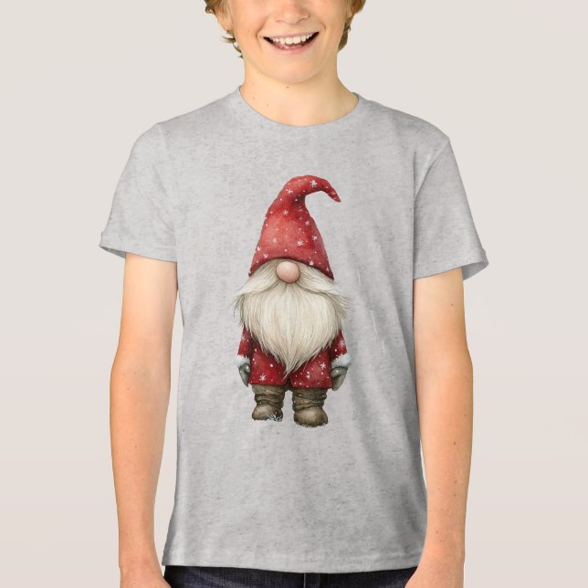 Tee Elf de Natal para Crianças - Pequeno Auxiliar  (Frente)