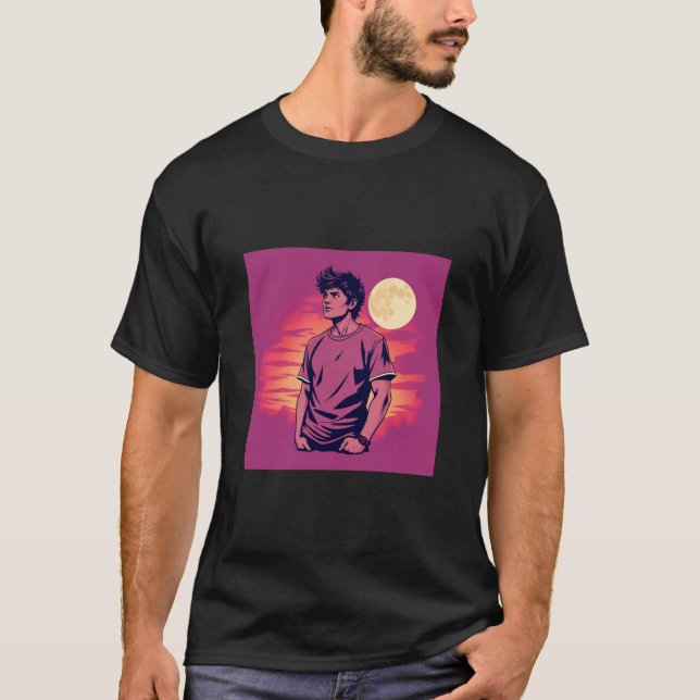Tee gráfico/ bela camisa gráfica para homens (Frente)