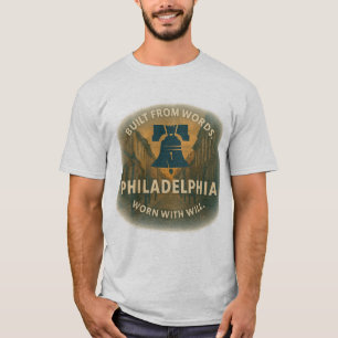 Tee masculino de Filadélfia Camisa de Alma Cívic