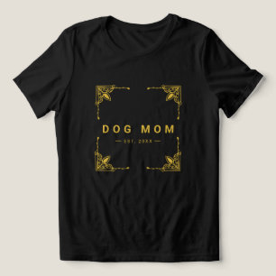 Tee na moda Black Tri-Blend para Mães de cães orgu