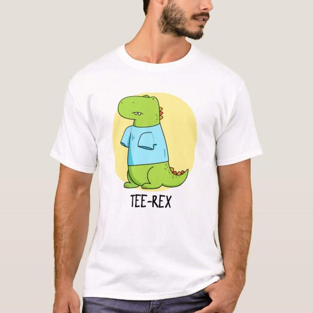 Tee Rex Camiseta engraçada TRex Dinossaur Pun (Frente)