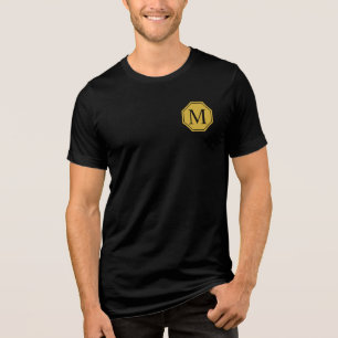 Tee Tripla Blend Masculina do Monograma Personaliz