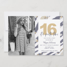 Teen Girls Foto 16º Convite de aniversário