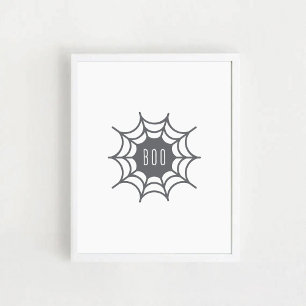 Teia de Aranha. Poster de Halloween