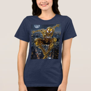 Teia Dourada: Camiseta Ultra-Realista da Mulher-Ar
