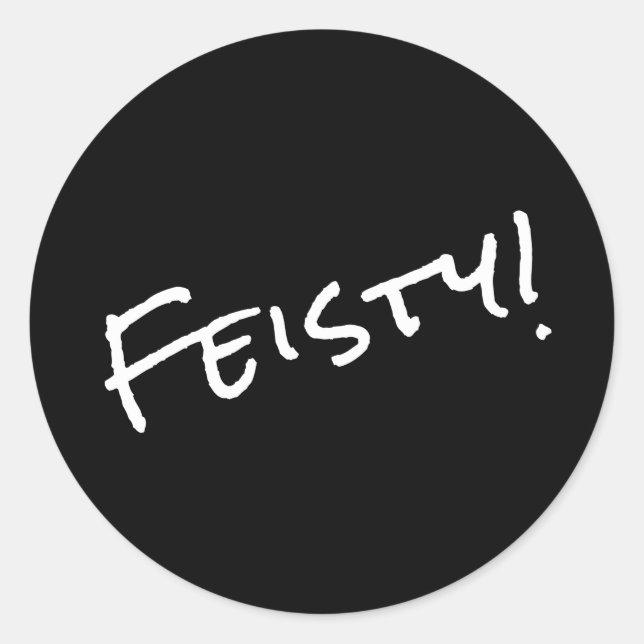 Teimosa! Adesivo Redondo Clássico (Frente)
