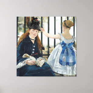 Tela A Ferrovia por Edouard Manet 1873 Impressão em Tel