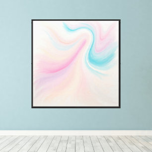 Tela Arte abstrata em impressão de parede em pastel flu