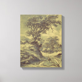 Tela Arte de Vintagem de Desenho em Árvore - Impressão 