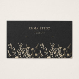 Tela Beige Dourada Terrestre de Arrastões Florais