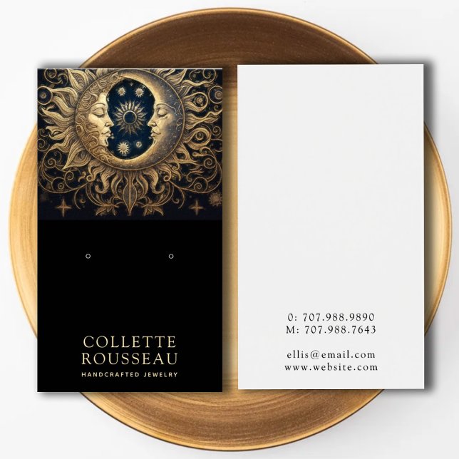 Tela Celestial Sun Moon Earrando Joias (Criador carregado)