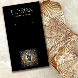 Tela Celestial Sun Moon Earrando Joias