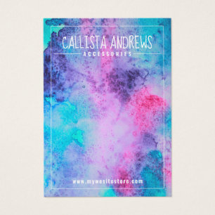 Tela cor-de-água salgada azul-rosa