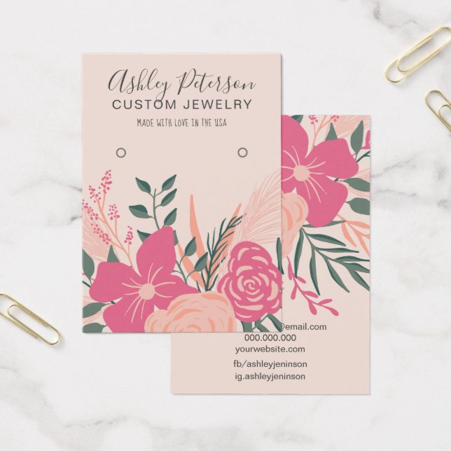 Tela cor-de-rosa de buquê chic pastel (Escritótio)