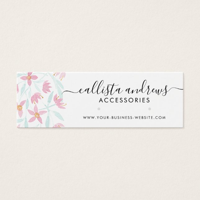 Tela cor verde-rosa com revestimento de aquarela (Frente)