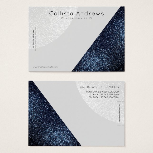 Tela da pulseira da Cinza preta Geo Heart (Frente & Verso)