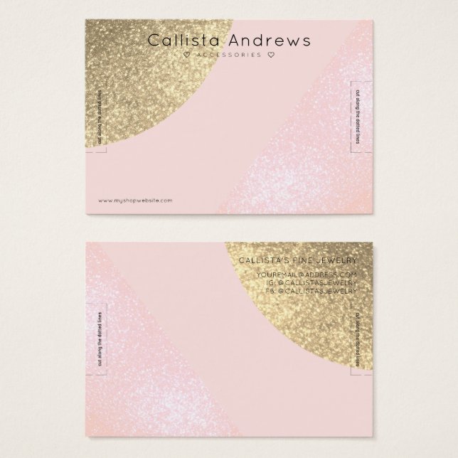 Tela da pulseira Dourada brilhante brilhante Geo H (Frente & Verso)