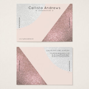 Tela da pulseira Dourada Glitter Geo Heart com ros