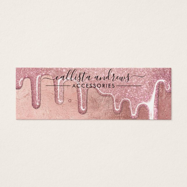 Tela de brilho Rosa Dourada com espessuras de bril (Frente)