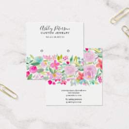 Tela de brinco com coloração aquosa cor-de-rosa-Fl