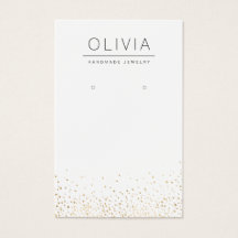 Tela de brinco de joias personalizadas com brilho