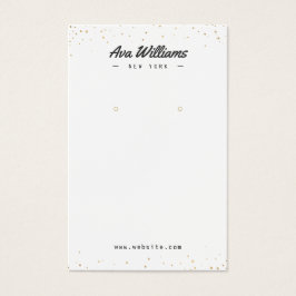 Tela de brinco de joias personalizadas com brilho