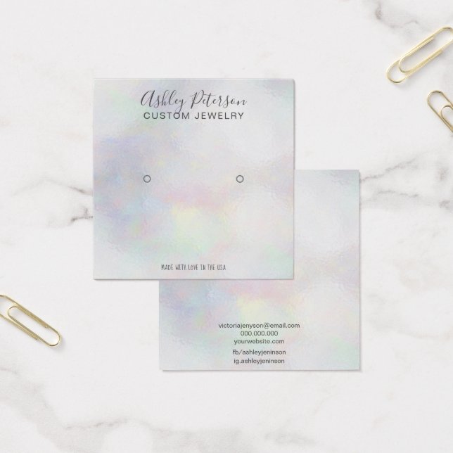 Tela de brinco de pérolas de nacre ombre (Escritótio)