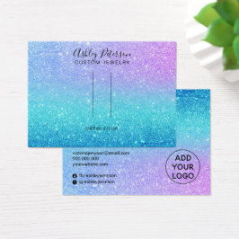 tela de clipe de cabelo azul-barretado com brilho 