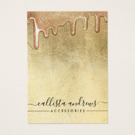 Tela de Colar das Colunas Glitter Espessas Dourada