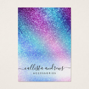 Tela de Colar Glitter da Nebulosa Azul Roxa
