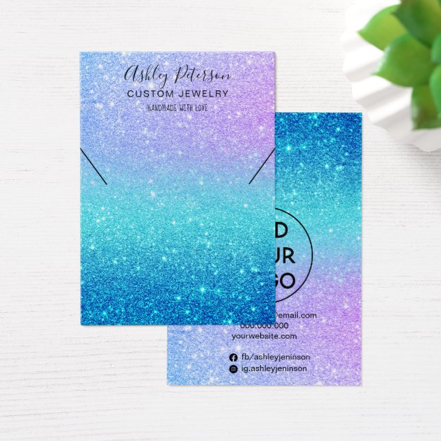 Tela de colar roxo de joias com brilho (Mesa)