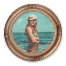 Tela de foto do retrato do Na moda do Ouro