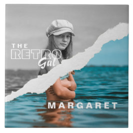 Tela de Fotografia do Retrato Na moda preto e bran